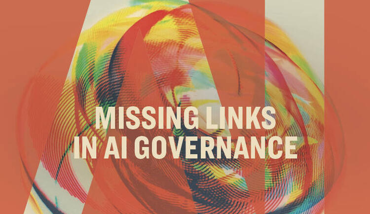 The cover of the book Missing Links in AI Governance
