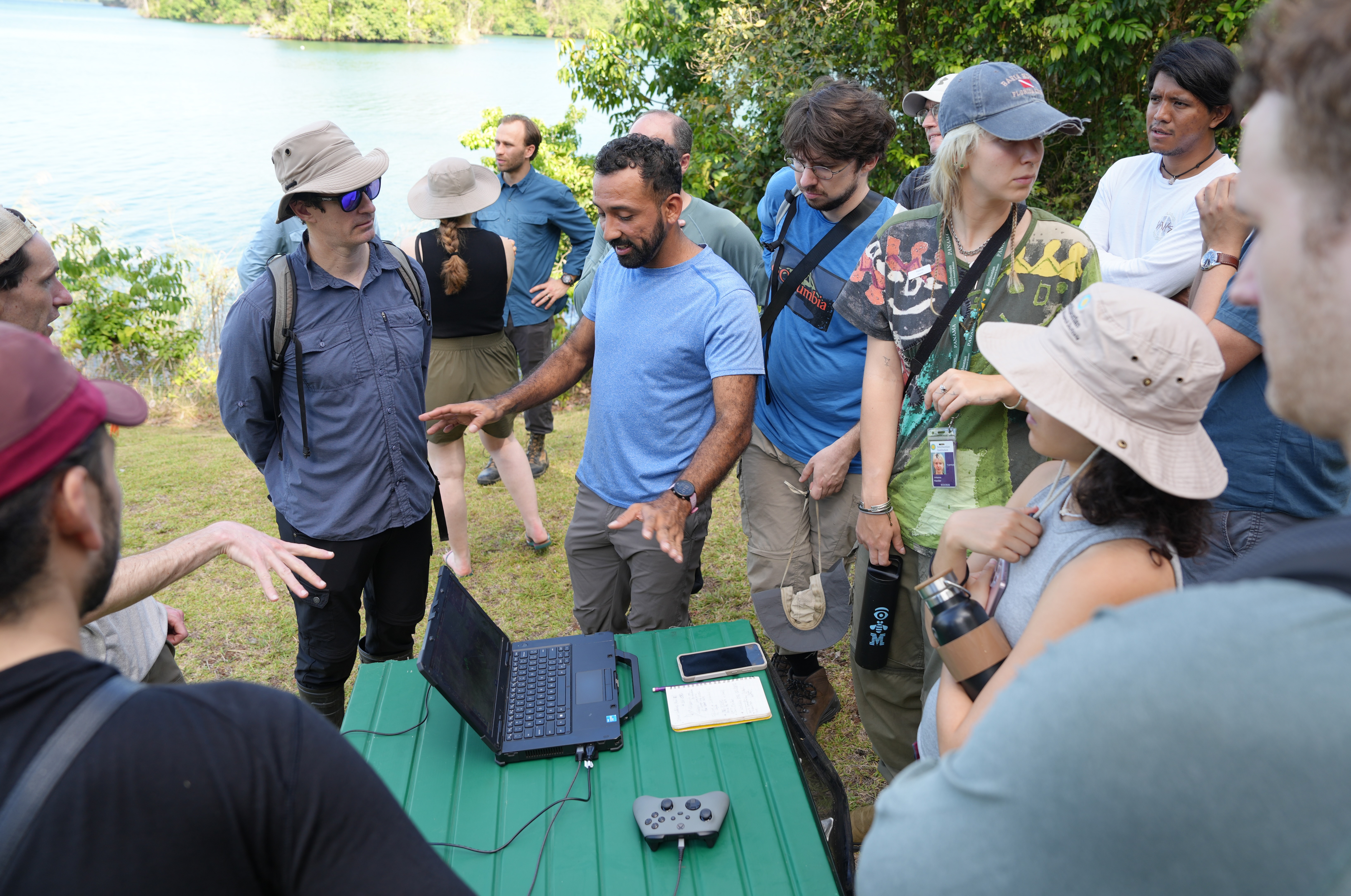 The Kanopia Team together and talking logistics