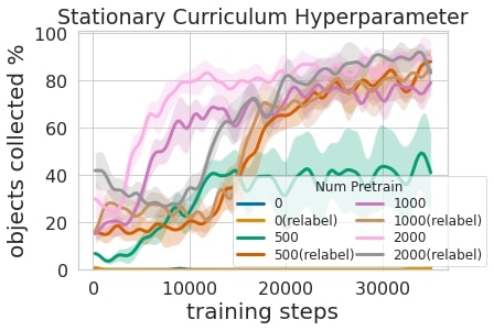 Hyperparamètre du curriculum stationnaire