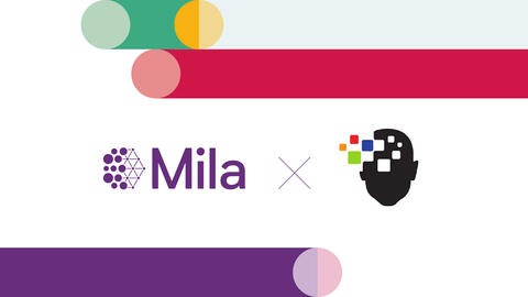 Mila and ICML logos