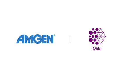 Amgen and Mila logos
