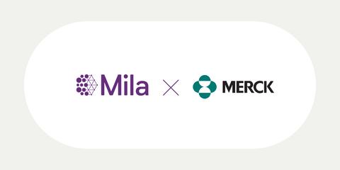 Mila and Merck logos
