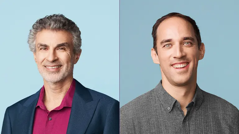 Picture of Yoshua Bengio and Laurent Charlin