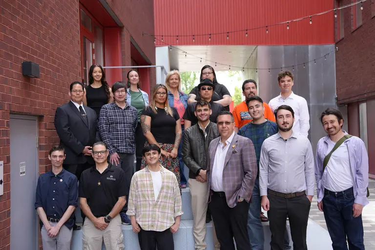 Group picture of the cohort of Indigenous pathfinders in AI program