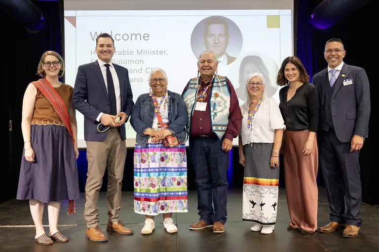 Group picture during Indigenous AI Gathering event at Mila