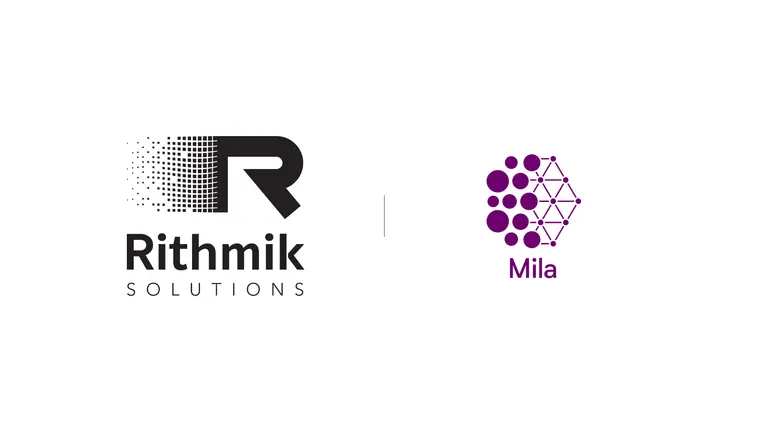 Logos de Rithmik Solutions et Mila