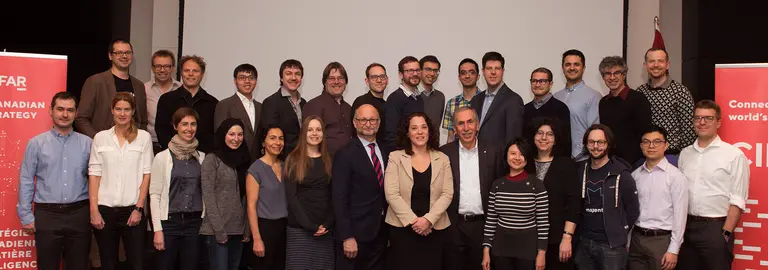 Picture of 14 mila researchers at CIFAR