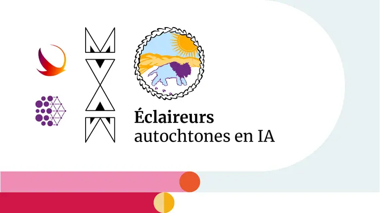 Identité visuelle du programme Éclaireur autochtones en IA. 