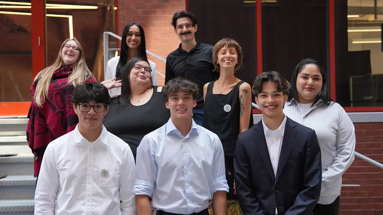 Group photo of the first cohort of Indigenous Pathfinders in AI. 