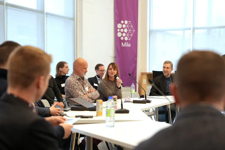 Members of a regional delegation at Mila.