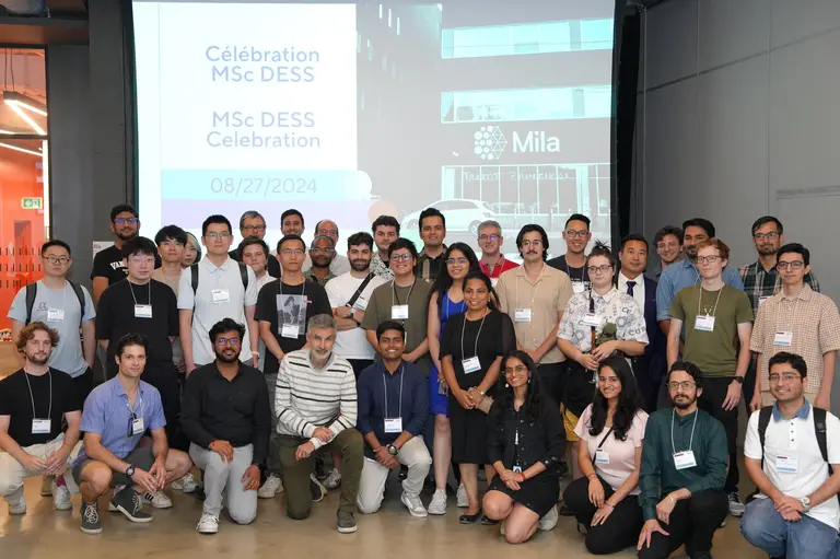 Group photo of the 2023-24 Professional Masters and DESS graduates.