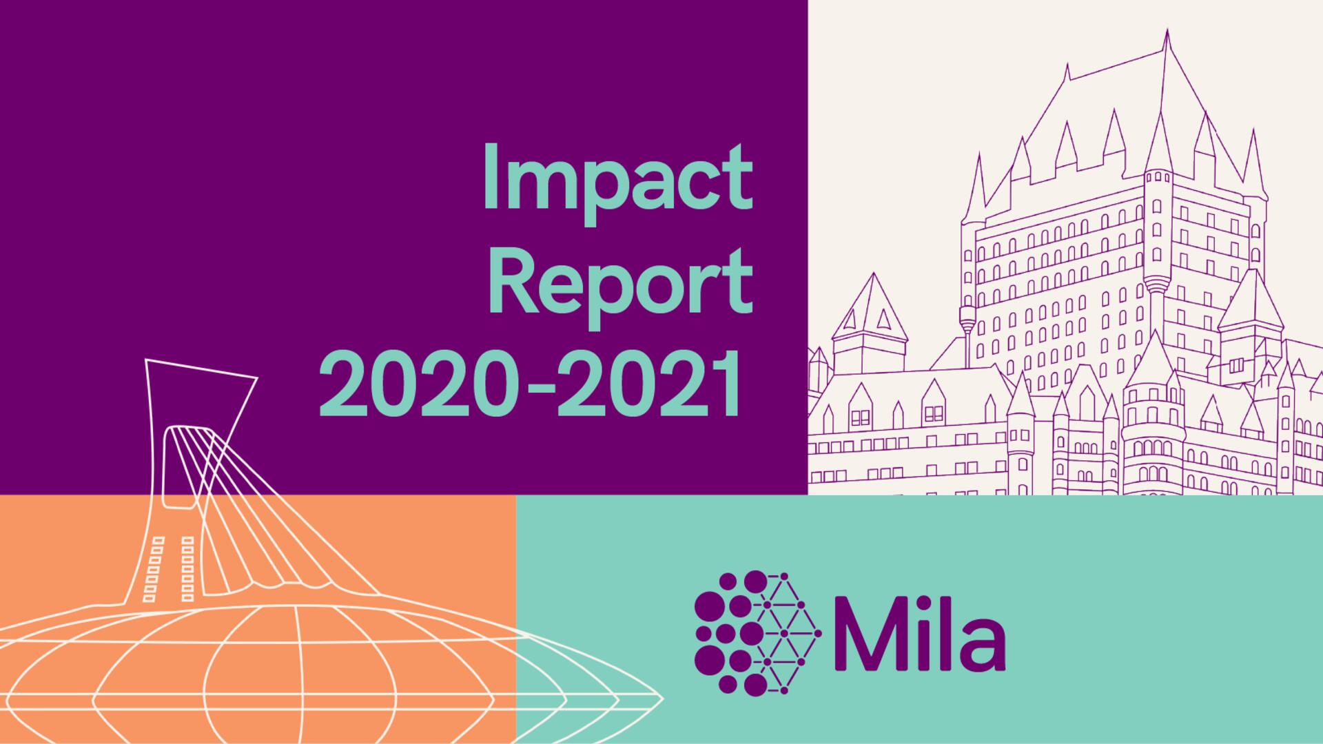 Thumbnail of the 2020-2021 impact report. 