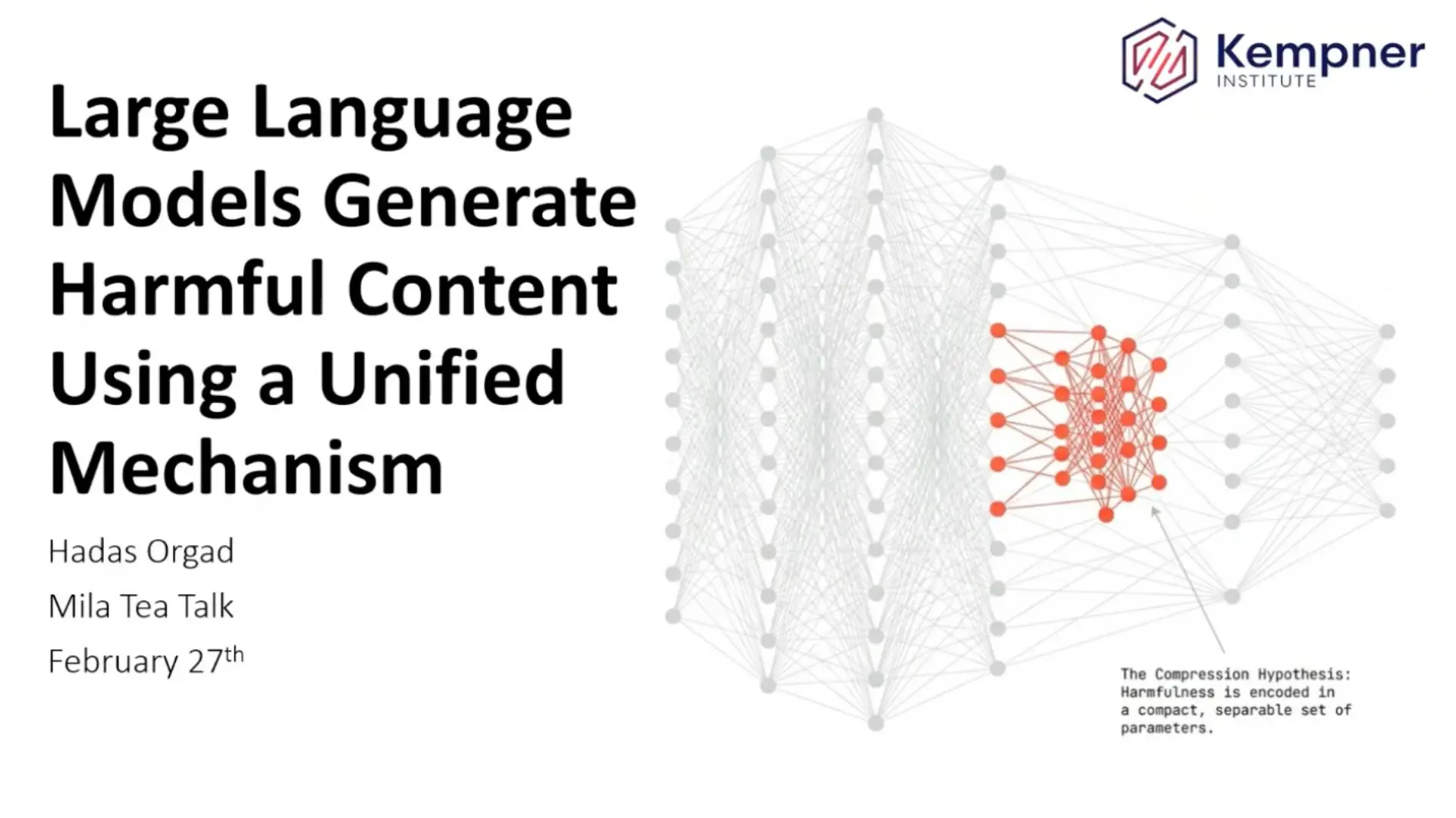 cover image of the presentation