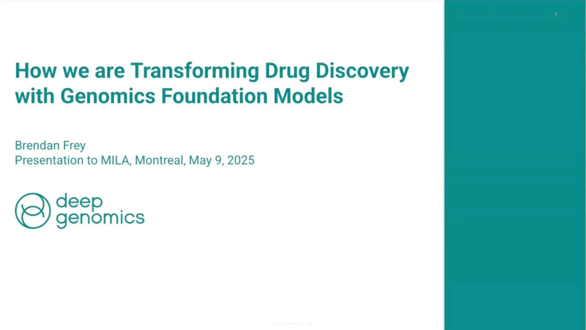 page de présentation