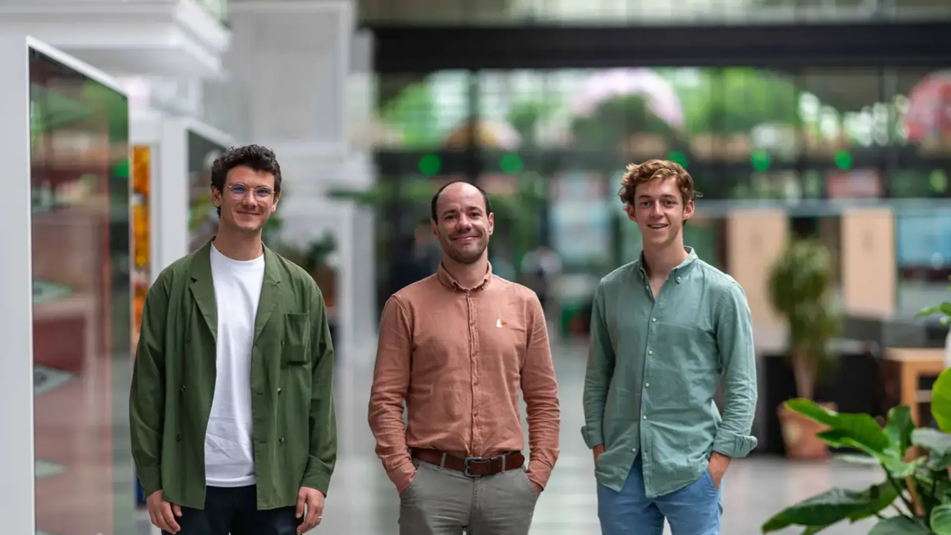 Photo d"Alexandre Duval, de Victor Schmidt et de Mathieu Galtier