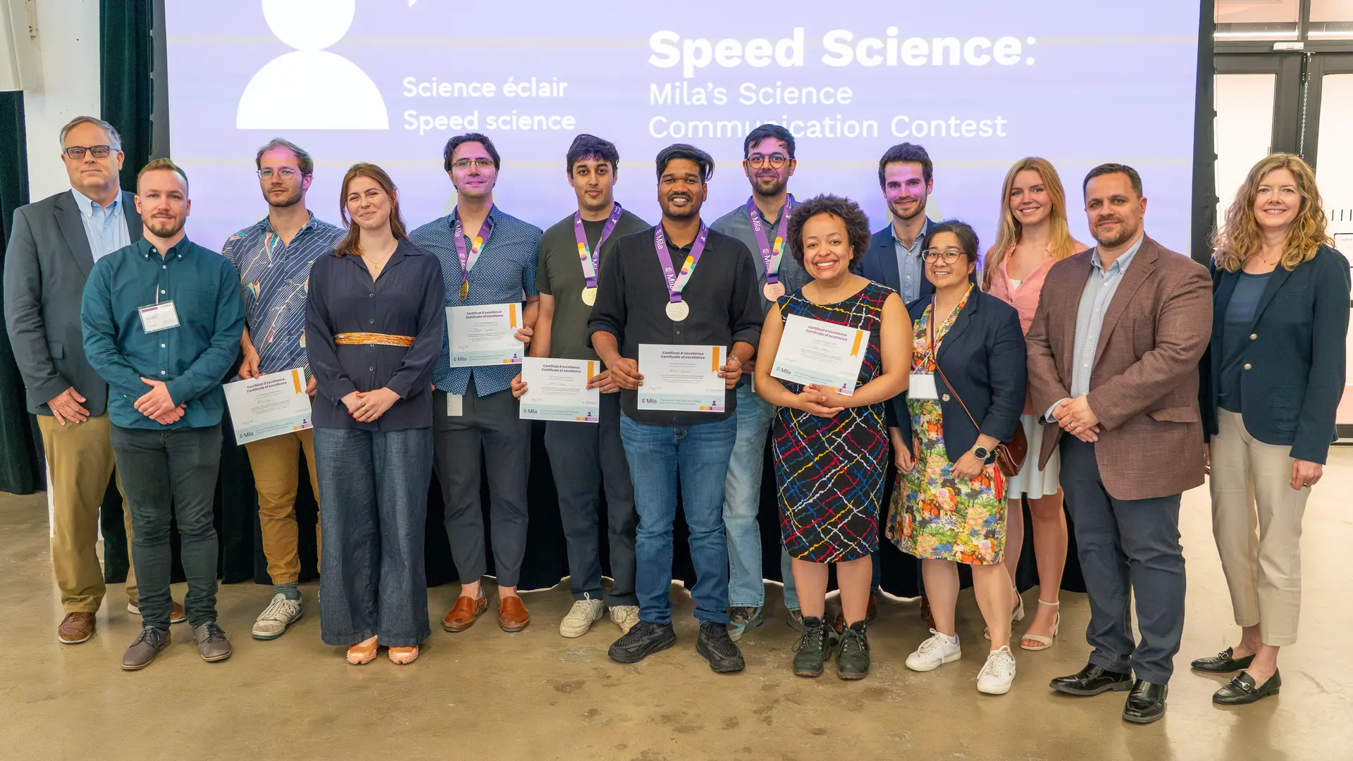Group Picture of all the participants of the speed science contest
