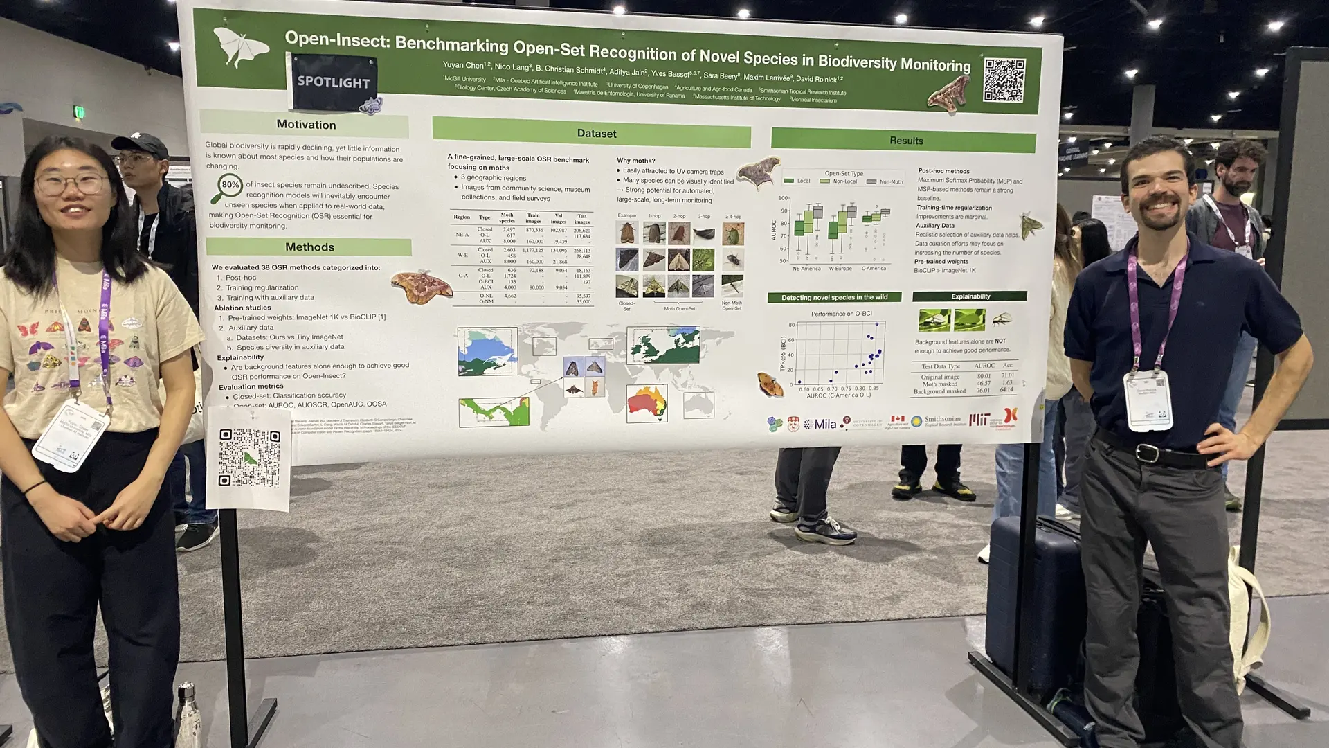 Navita Goyal and David Rolnick presenting thir papers