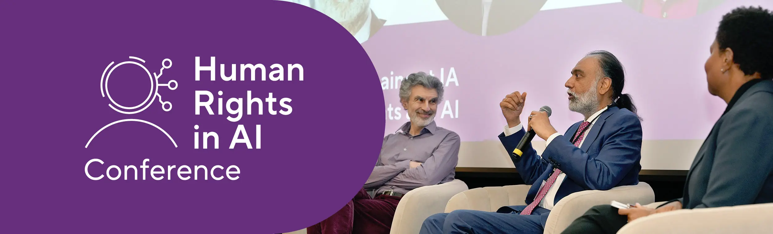 panelists during the AI and human rights conference