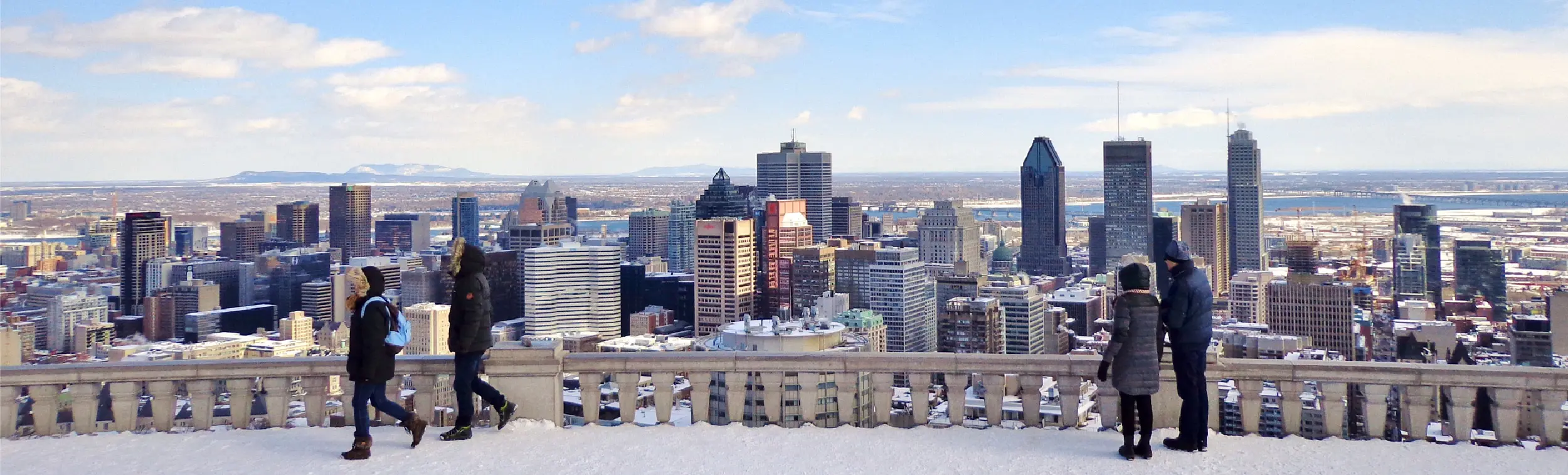 Montreal Belvedere at top of Mount Royal