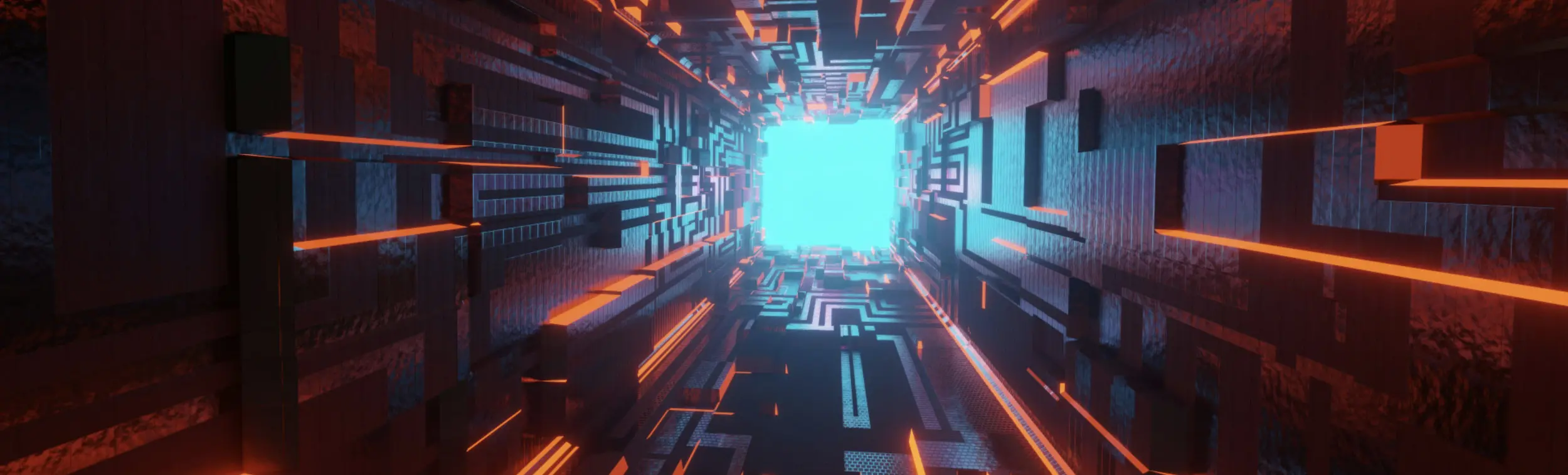 photo conceptuel de circuit informatique éclairé avec de la lumière rouge