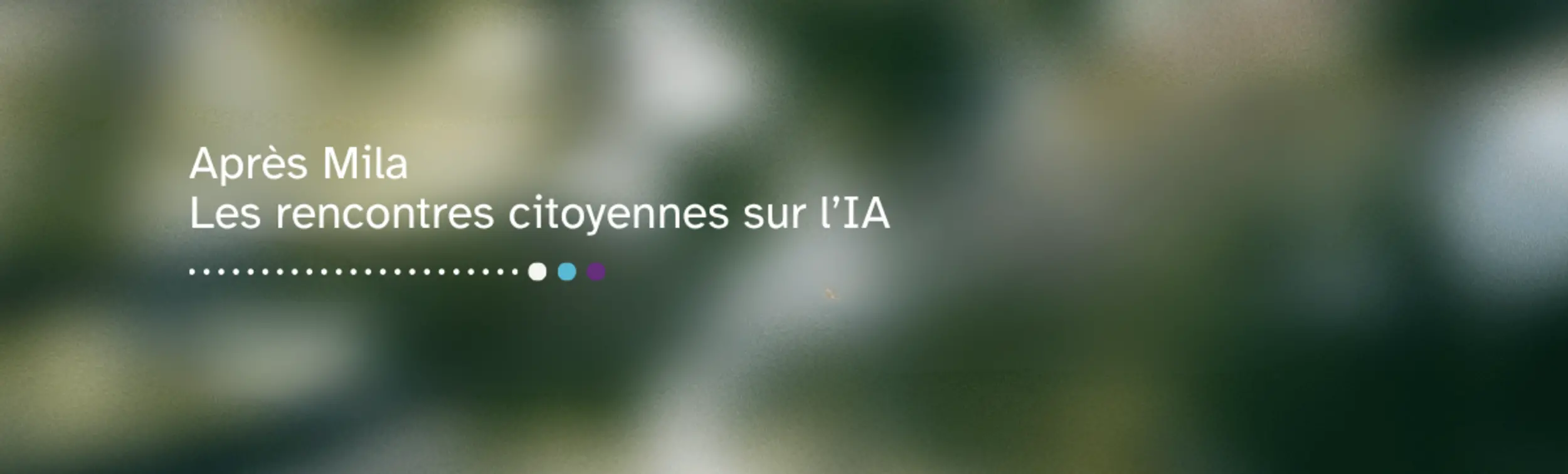 Une photo floutée de végétation