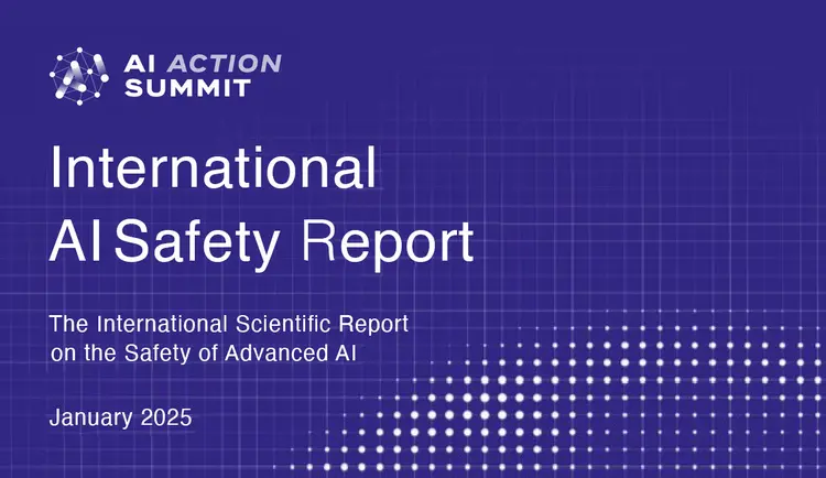 Visual identity of the international report on AI safety. 