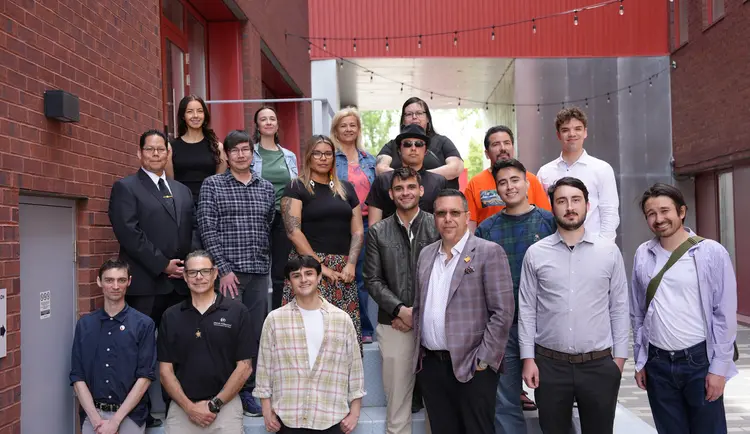 Group picture of the cohort of Indigenous pathfinders in AI program