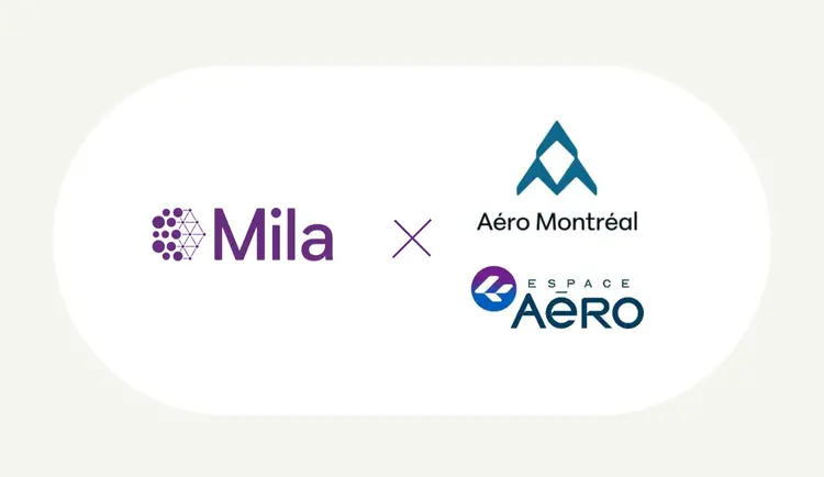Logo of Mila, Aéro Montréal and Espace Aéro