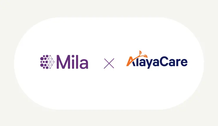 Mila and AlayaCare logos