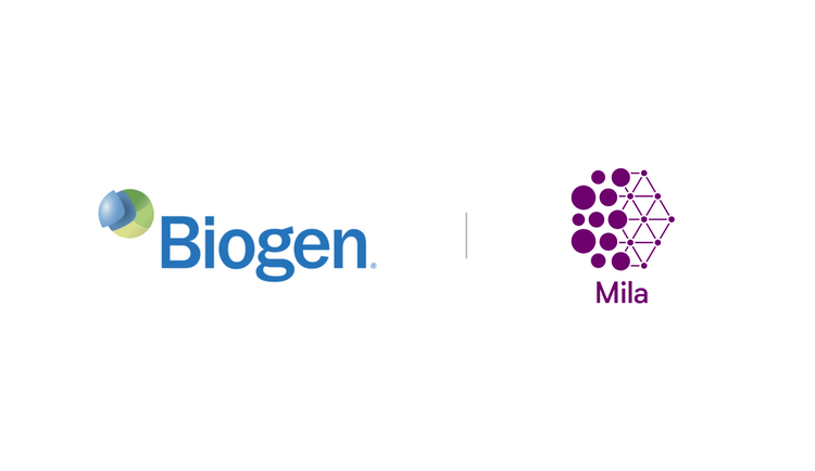 Logos de Biogen et Mila