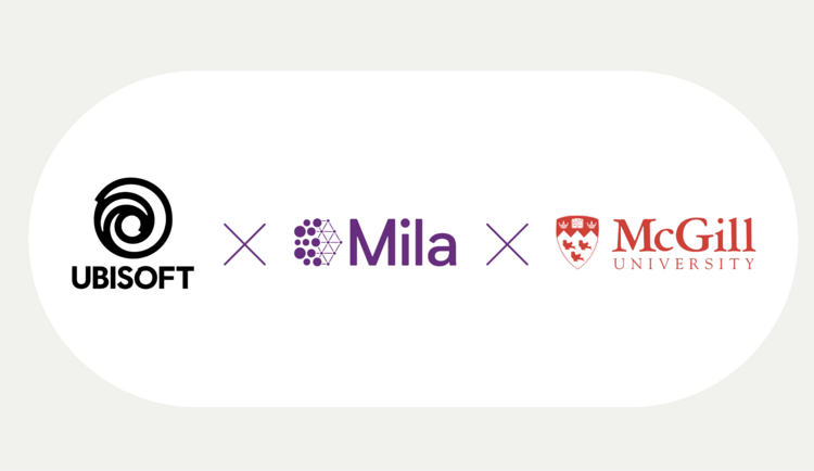 Ubisoft, Mila and McGill logos