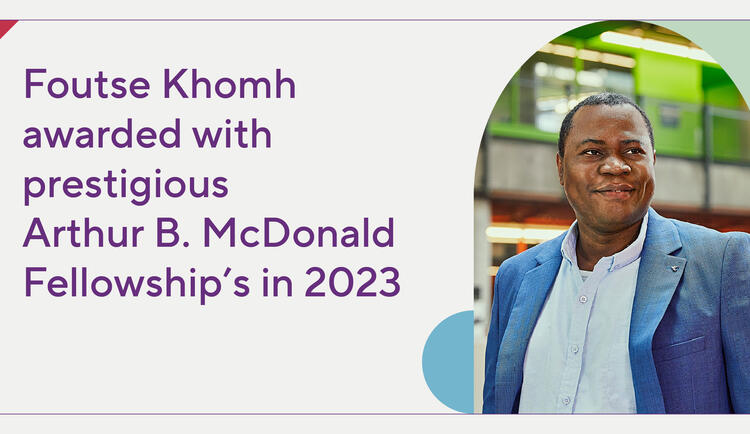 Picture of Foutse Khomh who was awarded the Arthur B. McDonald Fellowships for 2023