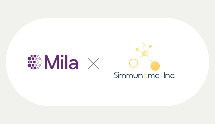 Mila and Simmunome inc. logos