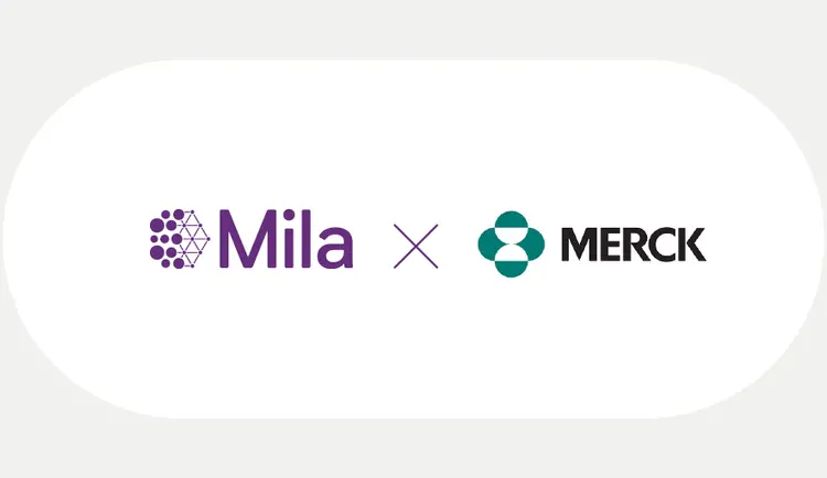 Mila and Merck logos