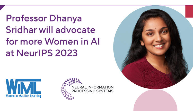 Picture of Dhanya Sridhar who will represent Mila at WiML 2023