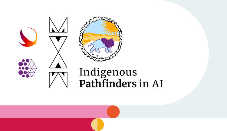 Visual identity of the Indigenous Pathfinders in AI program. 
