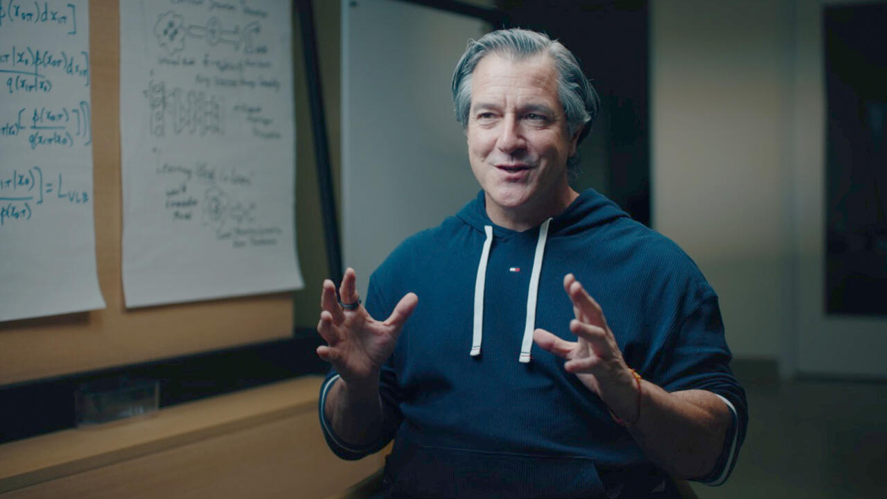 Photo of Stephane Marceau speaking to the camera. 